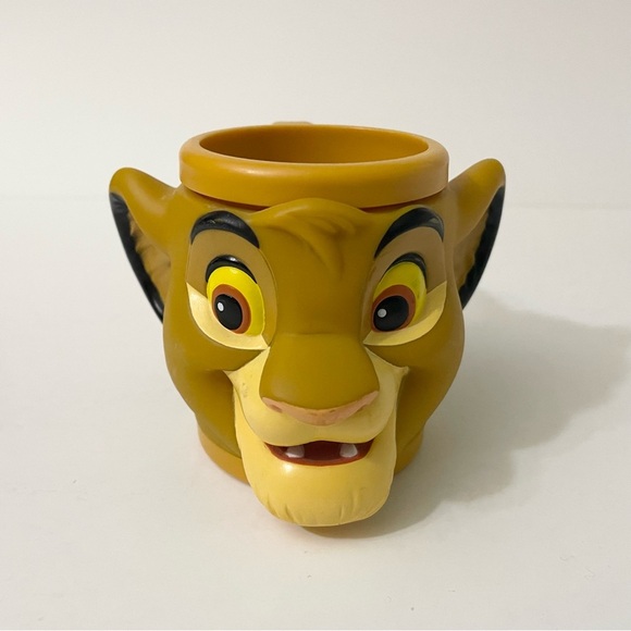 Vintage Disney The Lion King Simba 3D Plastic Mug Cup - Picture 16 of 16